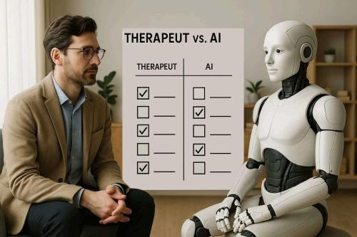 Afbeelding van een Therapeut en een Robot Therapeut