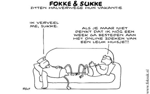 Afbeelding van Fokke en Sukke over vervelen